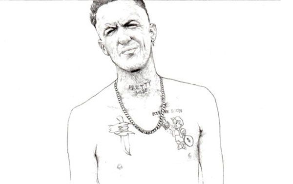 Figure illustration 3 in pencil by Sam Marsh