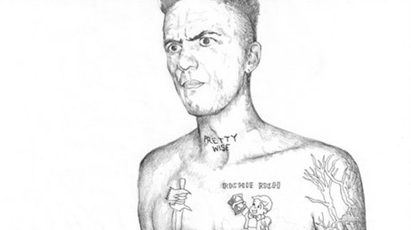 Figure illustration 4 in pencil by Sam Marsh