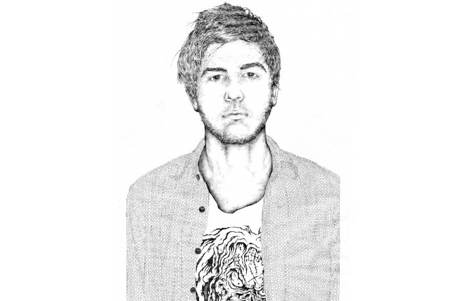 Figure illustration 2 in pencil by Sam Marsh